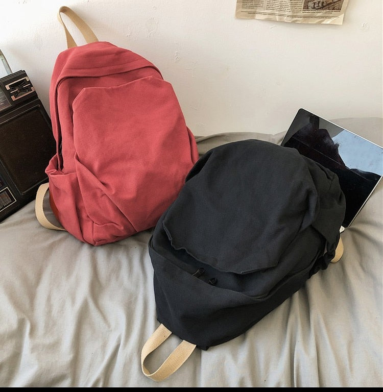 Casual Fashion Backpack New Women Backpack Canvas