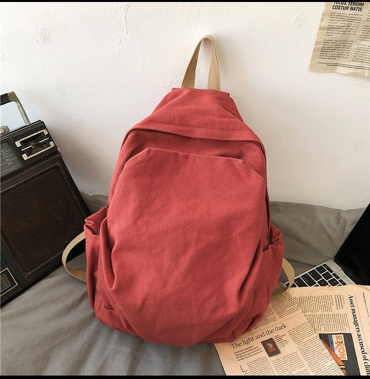 Casual Fashion Backpack New Women Backpack Canvas