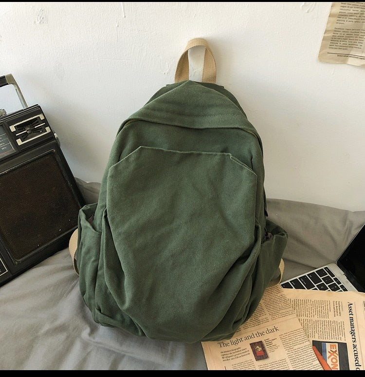 Casual Fashion Backpack New Women Backpack Canvas