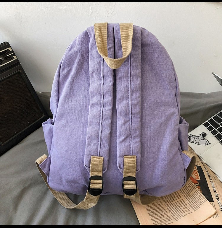 Casual Fashion Backpack New Women Backpack Canvas