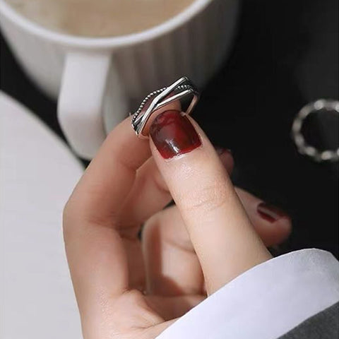 Smiley Face Open Ring Creative Adjustable Jewelry