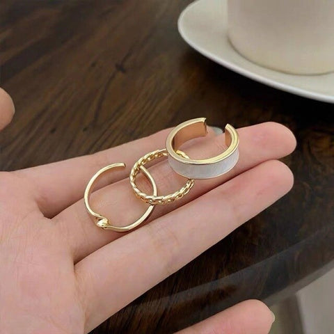 Smiley Face Open Ring Creative Adjustable Jewelry