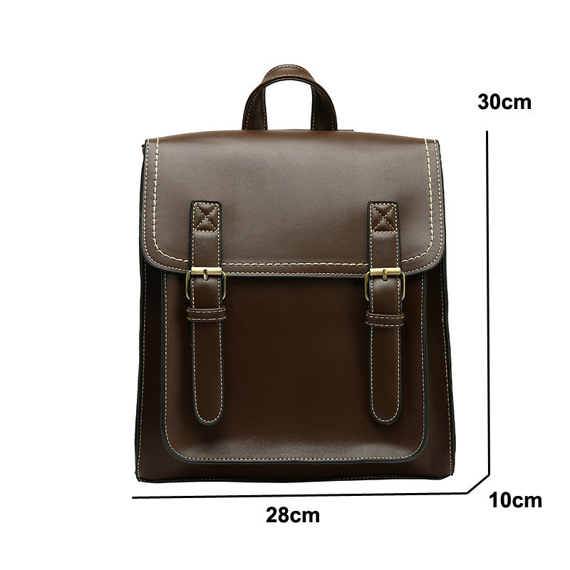 Vintage Backpack Female Pu Leather Bag Backpack Fashion