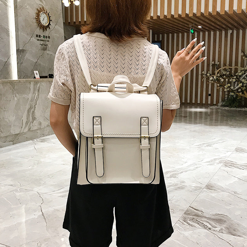 Vintage Backpack Female Pu Leather Bag Backpack Fashion