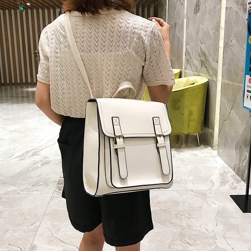 Vintage Backpack Female Pu Leather Bag Backpack Fashion