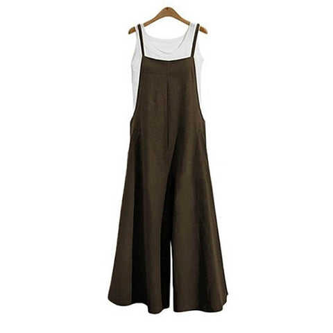 Oversize Bib Trousers Wide Leg pants Overalls Jumpsuit Romper