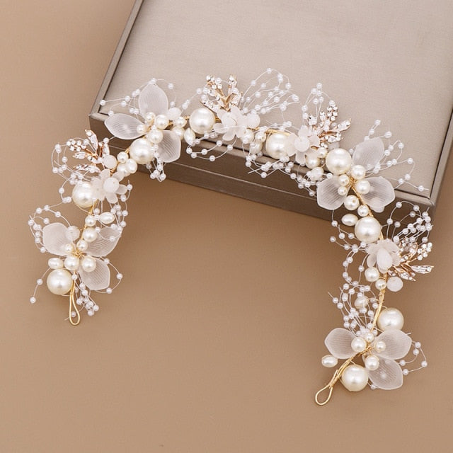 Pearl Rhinestone Women Headband Hair Accessories