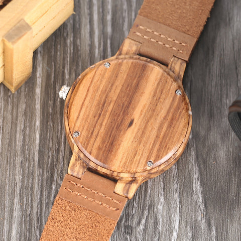 Creative Simple Wood Watches Original Bamboo