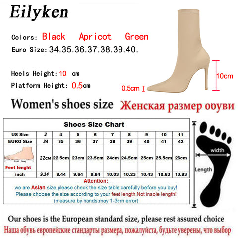 Fashion Stretch Fabric Women Boots Pointed Toe Ankle Boots High heels