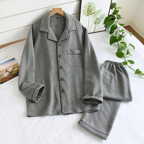 couple pajamas long-sleeved trousers cotton thickened