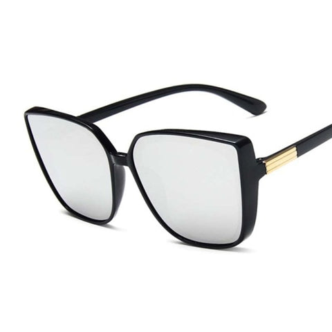 Brand Designer Cat Eye Sunglasses Woman Vintage  Fashion Big Frame