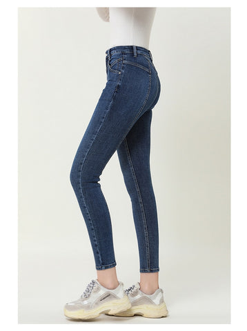 Skinny Jeans Soft Denim Pants Washed Trousers