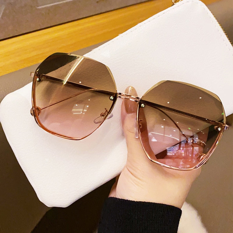 Gradient Metal Sunglasses Fashion Vintage