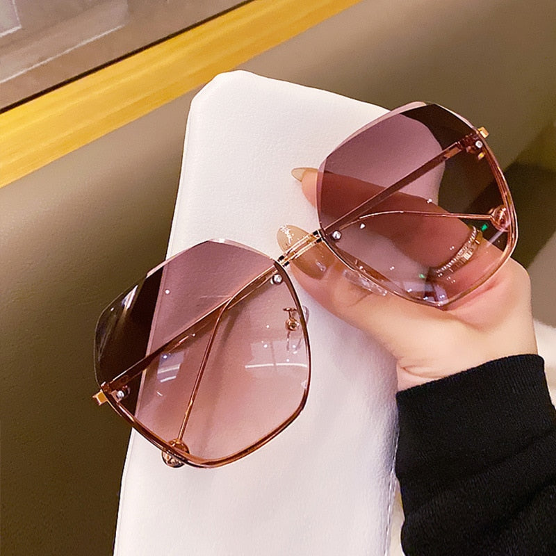 Gradient Metal Sunglasses Fashion Vintage