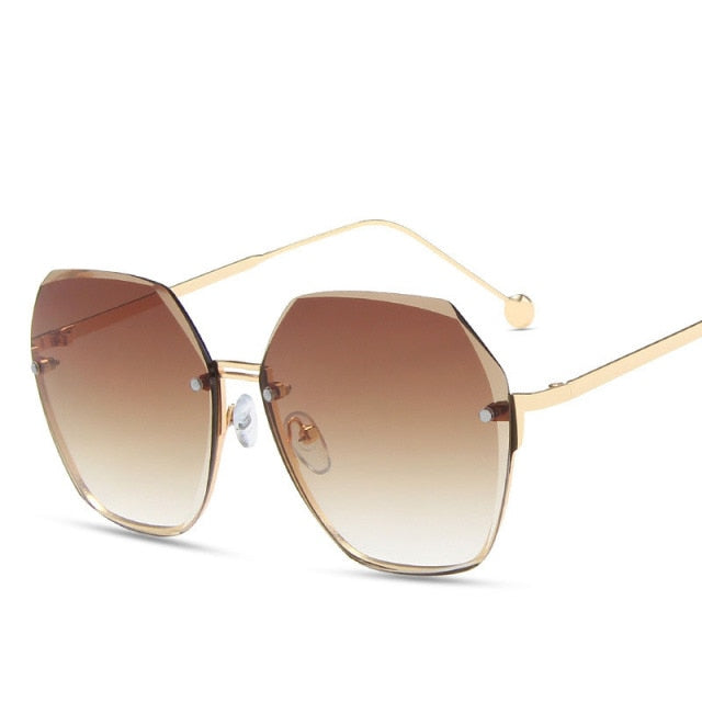 Gradient Metal Sunglasses Fashion Vintage