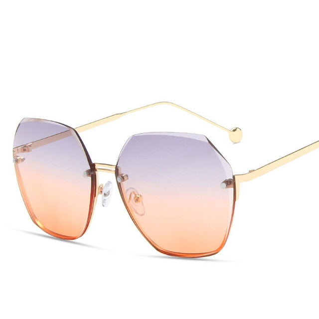 Gradient Metal Sunglasses Fashion Vintage