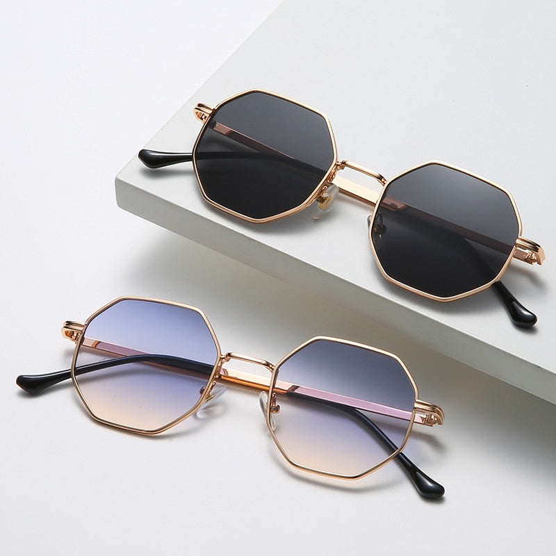 Women Fashion Irregular Frame Sun glasses Vintage Female Eyewear