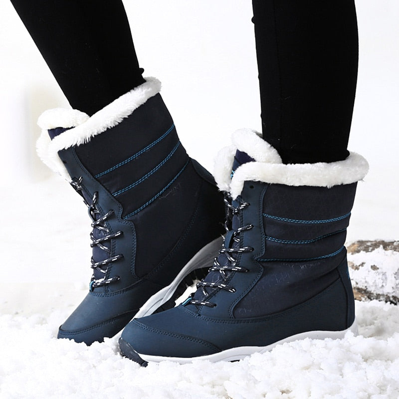 Women Boots Waterproof Winter Shoes Women Snow Boots Platform