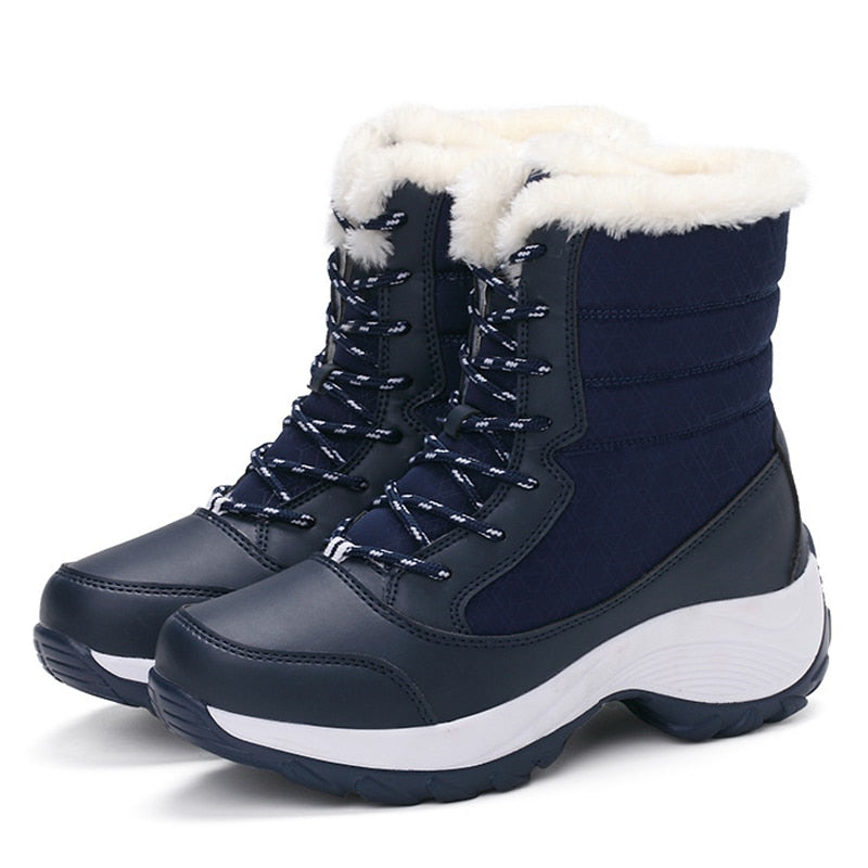 Women Boots Waterproof Winter Shoes Women Snow Boots Platform