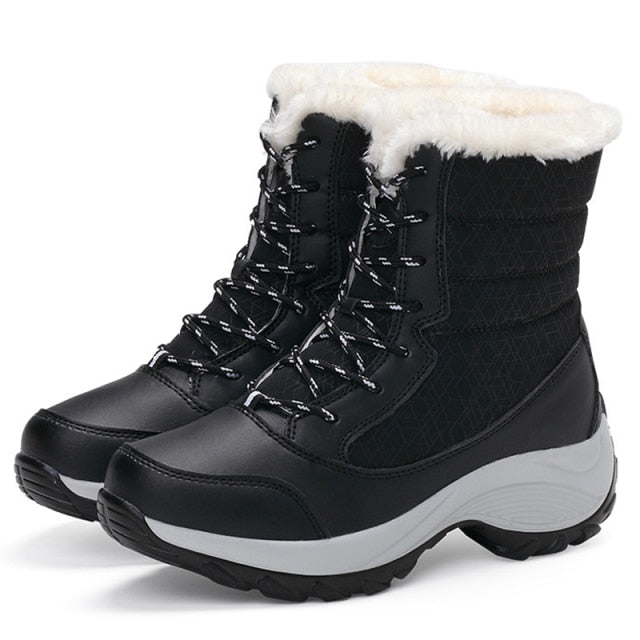 Women Boots Waterproof Winter Shoes Women Snow Boots Platform ...