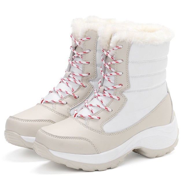 Women Boots Waterproof Winter Shoes Women Snow Boots Platform