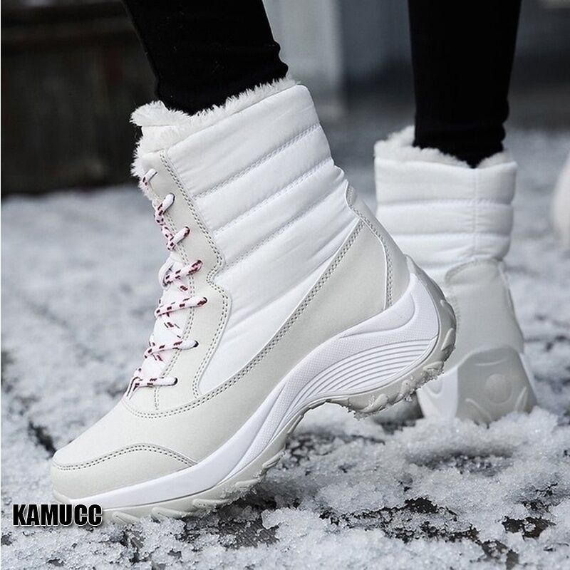 Women Boots Waterproof Winter Shoes Women Snow Boots Platform