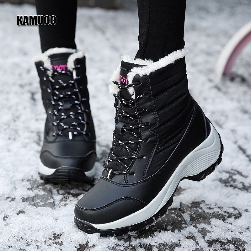 Women Boots Waterproof Winter Shoes Women Snow Boots Platform