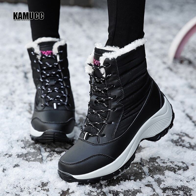 Women Boots Waterproof Winter Shoes Women Snow Boots Platform ...