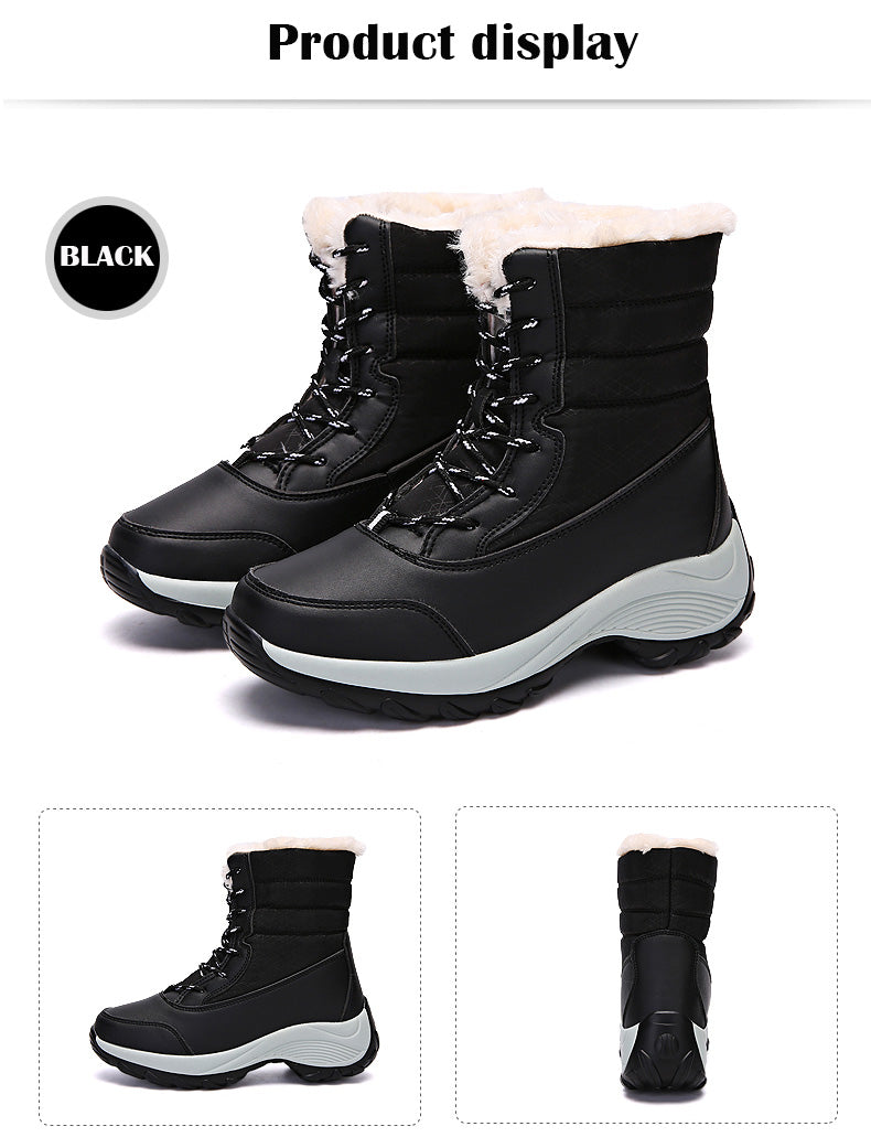 Women Boots Waterproof Winter Shoes Women Snow Boots Platform