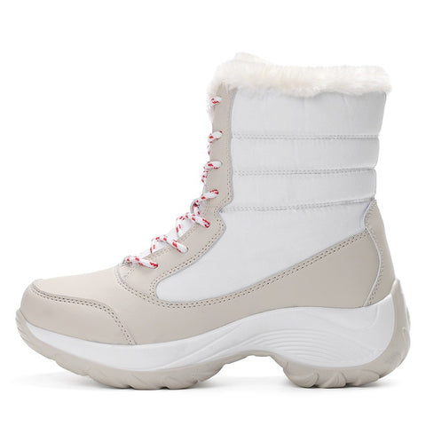 Snow Boots Winter Warm Boots Thick Bottom Platform Waterproof Ankle