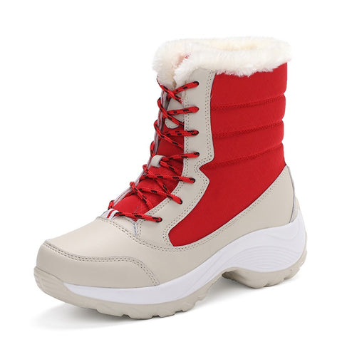 Snow Boots Winter Warm Boots Thick Bottom Platform Waterproof Ankle