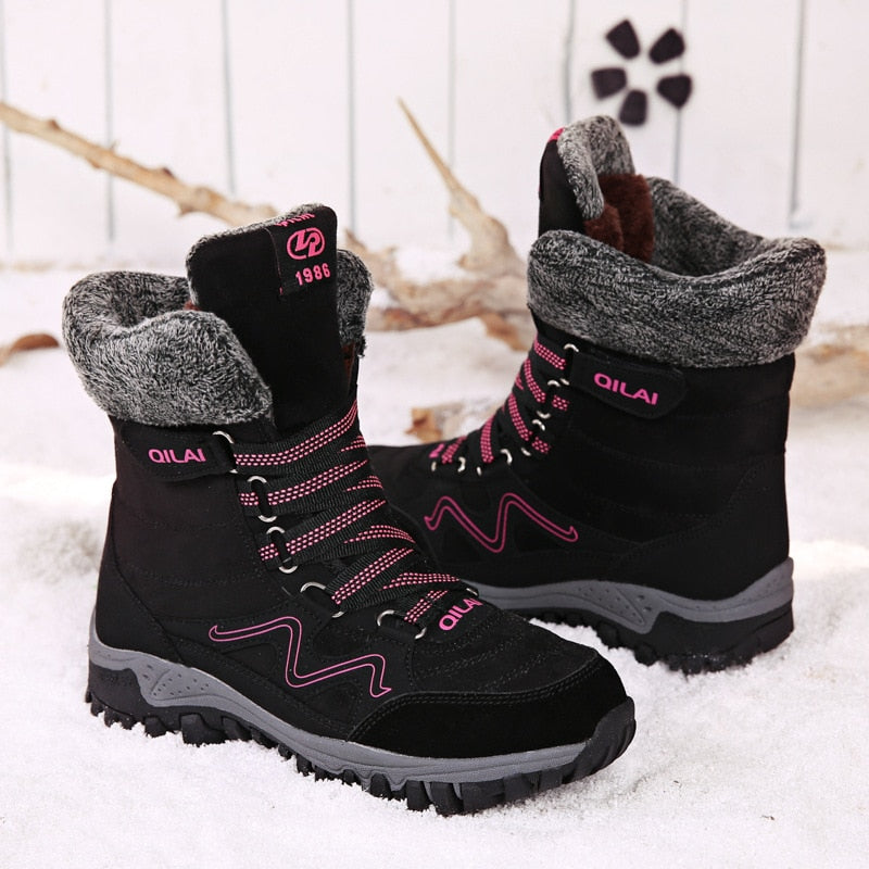 Winter Women Snow Boots Women Casual Plush Platform Ankle Boots
