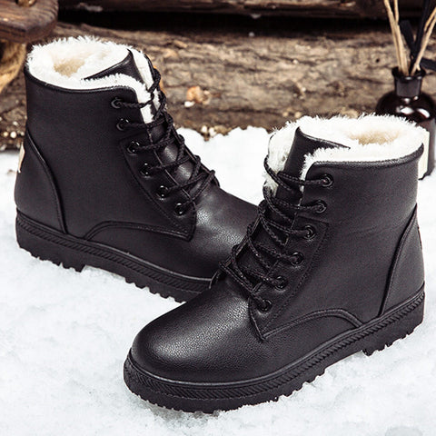 Black Boots Women Winter Shoes Women's Boot Classic Style Ankle Boots
