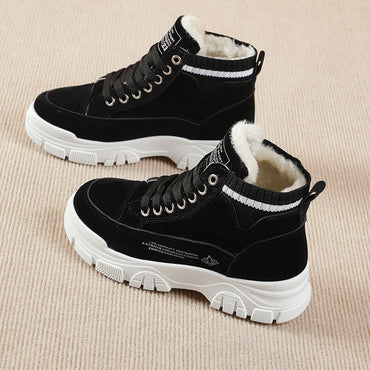 Casual Shoes Lace-up Fashion Sneakers Platform Snow Boots