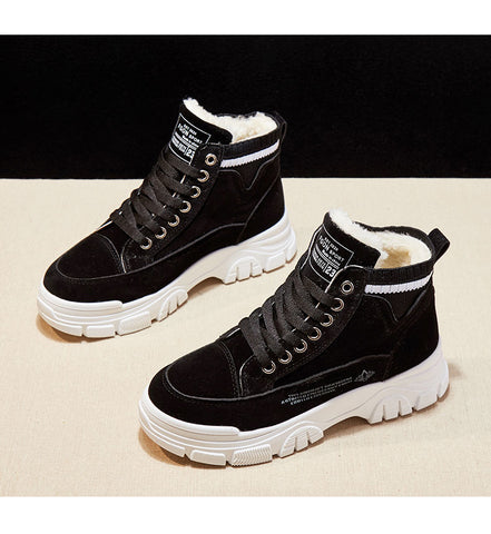 Casual Shoes Lace-up Fashion Sneakers Platform Snow Boots