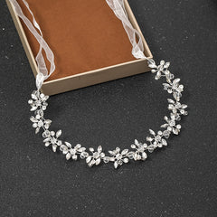 Silver Color Headbands Handmade Crystal Rhinestone Tiaras Hairbands