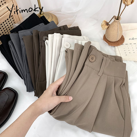 Straight Pants for Women Loose High Waist Clothes Streetwear Bottoms Pants