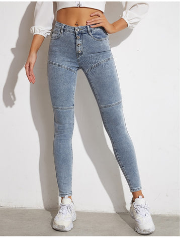 Womens Stretch Hip Skinny Jeans High Waist Fit Leggings Comfy Denim Jeggings