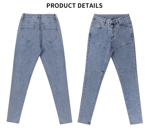Womens Stretch Hip Skinny Jeans High Waist Fit Leggings Comfy Denim Jeggings