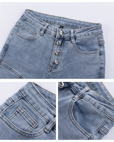 Womens Stretch Hip Skinny Jeans High Waist Fit Leggings Comfy Denim Jeggings