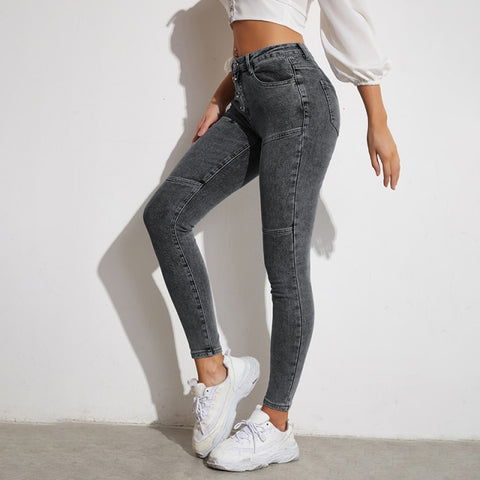 Womens Stretch Hip Skinny Jeans High Waist Fit Leggings Comfy Denim Jeggings