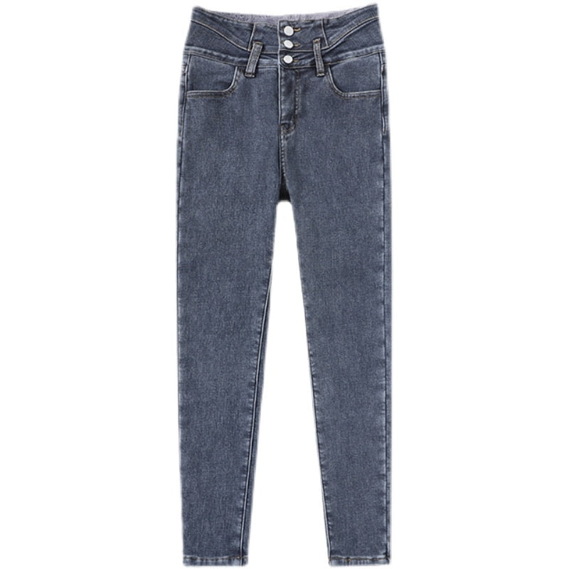 High Waist Jeans Skinny Pants Slim Fit