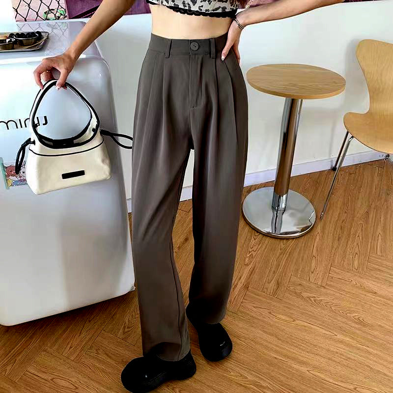 Straight Pants Wide Leg High Waist Style  Vintage Streetwear