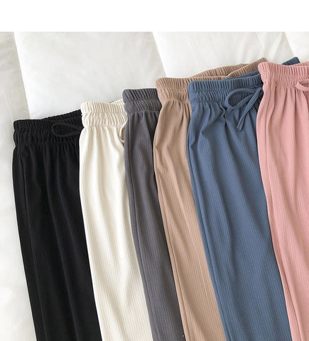 Style Wide Leg Long Pants Women Female Pants High Waist Trousers
