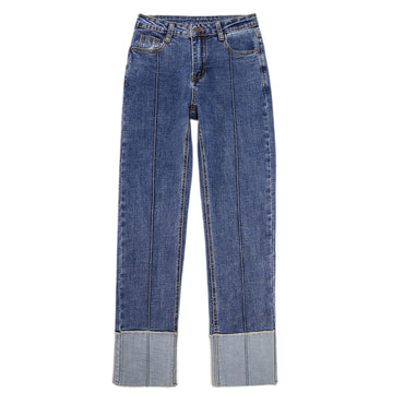 Jeans Woman Spring High Waist  Plus Size Jeans Softener Zipper