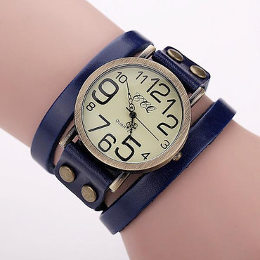 Antique Leather Bracelet Watch Vintage Wrist Watch Fashion