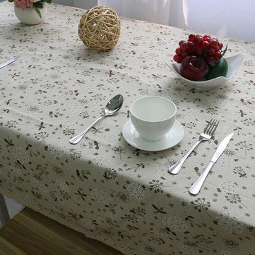 Country Style Flower Print Table Cloth