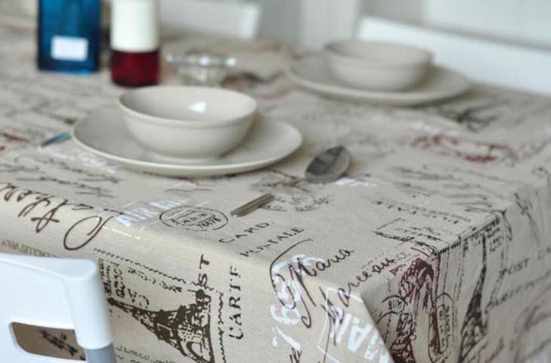 Stamp print Dining Table Cover Table Cloth