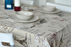 Stamp print Dining Table Cover Table Cloth