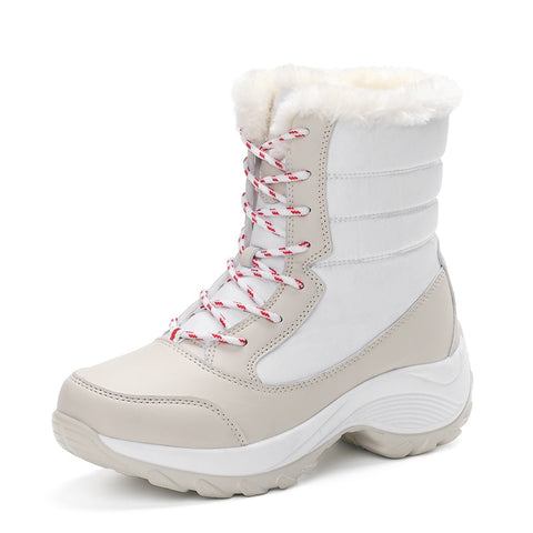 Snow Boots Winter Warm Boots Thick Bottom Platform Waterproof Ankle